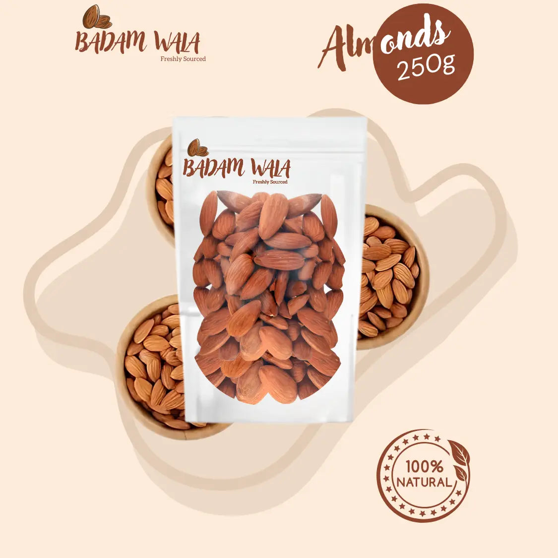 Premium Roasted Almonds –